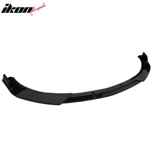 Fits 21-23 Benz W213 E-Class B Style Front Bumper Lip Spoiler Carbon Fiber Print - Image 4