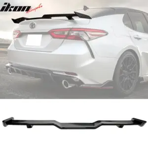 Fits 18-24 Toyota Camry TRD Style Gloss Black ABS Rear Trunk Lid Wing Spoiler - Image 6
