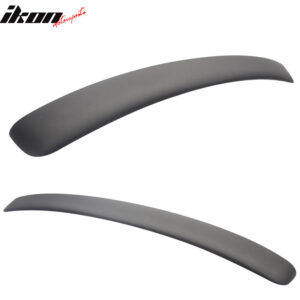 Fits 96-02 Benz W210 E-Class Painted Matte Black Rear Roof Window Spoiler Wing - Image 3
