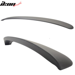 Fits 96-02 Benz W210 E-Class Painted Matte Black Rear Roof Window Spoiler Wing - Image 4