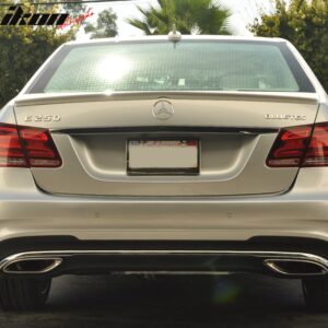 Fits 10-16 Benz W212 E-Class AMG Style Trunk Spoiler Painted #744 #775 Silver - Image 2