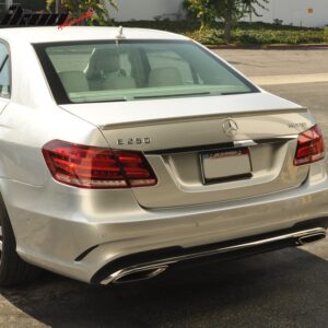 Fits 10-16 Benz W212 E-Class AMG Style Trunk Spoiler Painted #744 #775 Silver - Image 3