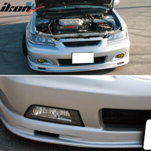 Fits 01-02 Honda Accord Coupe Front Bumper Lip Spoiler Mugen Style Unpainted PP - Image 3