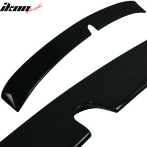 Fits 03-05 Benz E-Class W211 Sedan RL Style Rear Roof Spoiler Painted #197 Black - Image 3