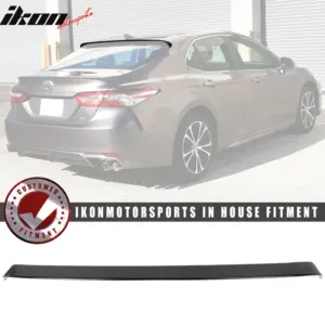 Fits 18-26 Toyota Camry IKON Style Gloss Black ABS Rear Window Roof Spoiler Wing - Image 6