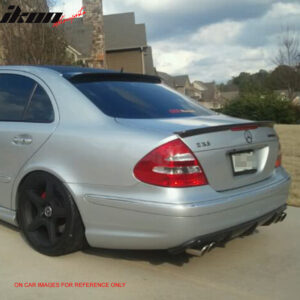 Fits 03-05 Benz E-Class W211 Sedan RL Style Matte Black Rear Roof Window Spoiler - Image 3