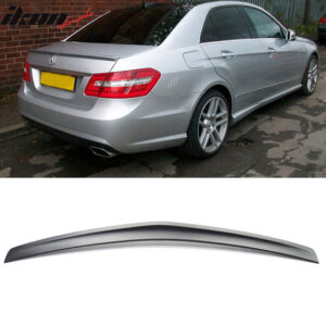 Fits 10-16 Benz W212 E-Class AMG Style Rear Trunk Spoiler Wing Lip ABS Unpainted - Image 1