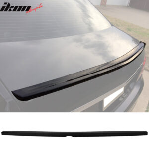Fits 10-16 Benz E-Class W212 Sedan AMG Style Rear Trunk Spoiler Lip Matte Black - Image 1