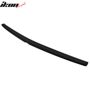 Fits 10-16 Benz E-Class W212 Sedan AMG Style Rear Trunk Spoiler Lip Matte Black - Image 3