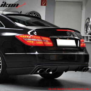 Fits 10-17 Benz W207 C207 E Class 2Dr Coupe AMG Style Matte Black Trunk Spoiler - Image 2