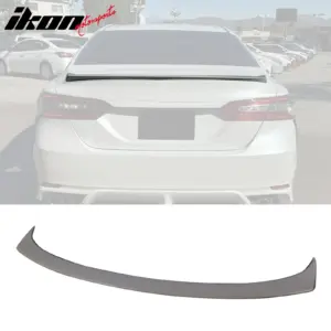 Fits 18-24 Toyota Camry OE Style Rear Trunk Lid Spoiler Wing Lip Unpainted Gray - Image 6