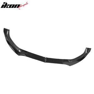 Fits 15-18 Benz W205 C-Class DP Style Front Bumper Lip Spoiler PP - Gloss Black - Image 3