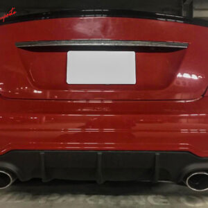 Fits 12-14 Benz W204 C-Class C180 C250 C300 C350 C63 AMG Rear Bumper Diffuser - Image 3