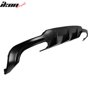Fits 12-15 Benz C Class C204 W204 LCI Rear Bumper Lip Diffuser Kit ABS Unpainted - Image 3