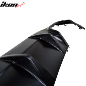 Fits 12-15 Benz C Class C204 W204 LCI Rear Bumper Lip Diffuser Kit ABS Unpainted - Image 4