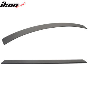 Fits 08-14 Benz C-Class W204 C204 Sedan OE Style Matte Black Rear Roof Spoiler - Image 3