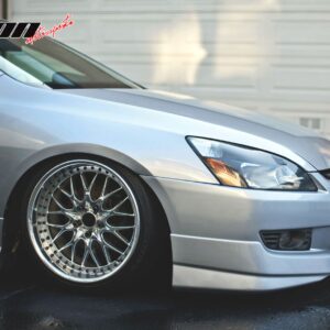 Fits 03-05 Honda Accord 2DR Coupe HFP Style PU Front Bumper Lip Spoiler Splitter - Image 3