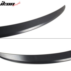 Fits 15-21 Benz W205 C Class Coupe 2Dr AMG Style Trunk Spoiler Lip Unpainted ABS - Image 3