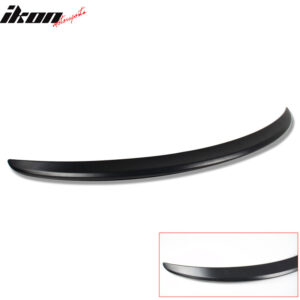 Fits 15-21 Benz W205 C Class Coupe 2Dr AMG Style Trunk Spoiler Lip Unpainted ABS - Image 5