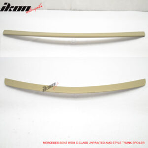 Fits 08-14 Benz C-Class W204 Sedan 4-Door Rear Trunk Spoiler Wing Unpainted ABS - Image 3