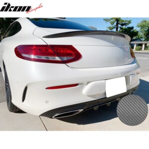 Fits 17-22 Benz W205 C Class AMG Style Carbon Fiber Trunk Spoiler - Image 3