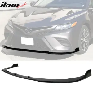 Fits 18-20 Toyota Camry SE XSE Matte Black PP 3PCS Front Bumper Lip Splitter - Image 6