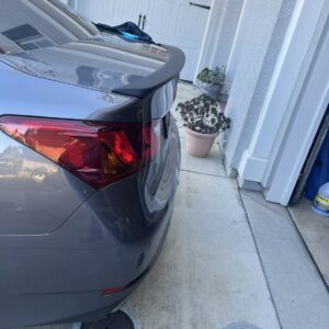 Fits 13-20 Lexus GS350 F Sport Sedan OE Factory Style Trunk Spoiler Matte Black - Image 3