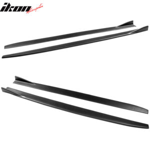 Fits 13-20 Lexus GS F Sport Side Skirts Panel Extension Matte Black Pair - PP - Image 4