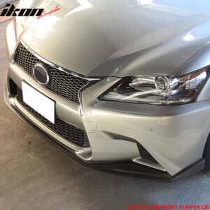 For 13-15 Lexus GS350 GS450h F Sport SK Style Front Bumper Lip Spoiler Unpainted - Image 3