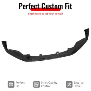 For 13-15 Lexus GS350/GS450h F Sport IKON Style Front Bumper Lip Gloss Black 3PC - Image 2