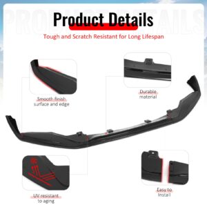 For 13-15 Lexus GS350/GS450h F Sport IKON Style Front Bumper Lip Gloss Black 3PC - Image 4