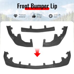 Fits 16-20 Lexus GS F Sport IKON Style 3PCS Front Bumper Lip Spoiler Matte Black - Image 3