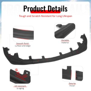 Fits 16-20 Lexus GS F Sport IKON Style 3PCS Front Bumper Lip Spoiler Matte Black - Image 4