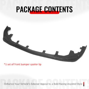 Fits 16-20 Lexus GS F Sport IKON Style 3PCS Front Bumper Lip Spoiler Matte Black - Image 5