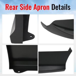 Fits 16-17 Honda Accord Sedan HFP Style Rear Bumper Lip Spoiler Side Aprons PP - Image 4