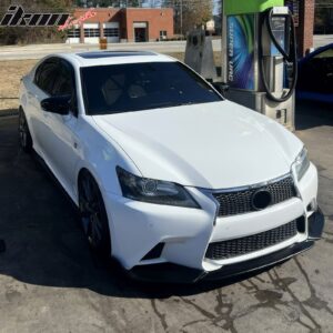 Fits 13-15 Lexus GS350 F Sport IKON Style PP Front Bumper Lip Spoiler Splitter - Image 3