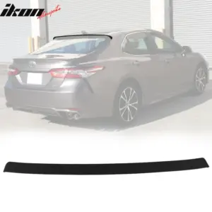 Fits 18-26 Toyota Camry IKON Rear Top Window Roof Spoiler Visor Matte Black ABS - Image 6