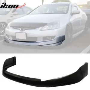 Fits 03-05 Honda Accord 2DR Coupe HFP Style PU Front Bumper Lip Spoiler Splitter - Image 6