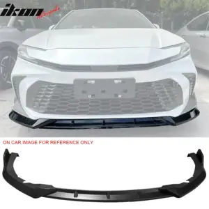 Fits 25-26 Toyota Camry SE XSE IKON V2 3PCS Front Bumper Lip Chin Matte Black - Image 6