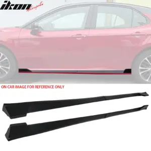 Fits 25-26 Toyota Camry SE XSE Side Skirts TRD Rocker Panel Lip Matte Black PP - Image 6