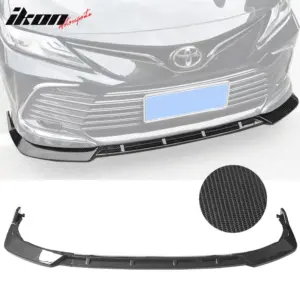 For 21-24 Toyota Camry 3PCS Front Bumper Lip Carbon Fiber Print - Image 6