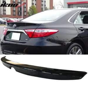 Fits 15-17 Camry Sedan Flushmount Trunk Spoiler Painted #218 Attitude Black - Image 6