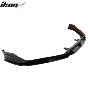 For 21-22 Honda Accord Gloss Black Front Bumper Lip Spoiler Splitter PP 3PC - Image 4