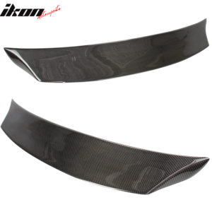 Fits 03-09 Nissan 350Z Coupe V Style Duckbill Trunk Spoiler Matte Carbon Fiber - Image 5