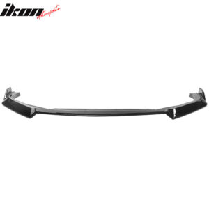 Fits 18-20 Honda Accord 10th Gen IKON V3 3PCS Front Bumper Lip PP Gloss Black - Image 4