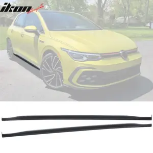 Fits 22-24 Volkswagen Golf MK8 GTI Style Side Skirts Extension Rocker Panel - Image 4