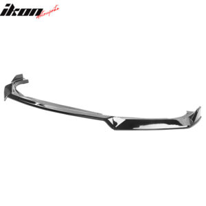 Fits 18-20 Honda Accord 10th Gen IKON V3 3PCS Front Bumper Lip PP Gloss Black - Image 5
