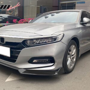 Fits 18-20 Honda Accord 10th IKON V3 Style Matte Black Front Bumper Lip PP 3PC - Image 3