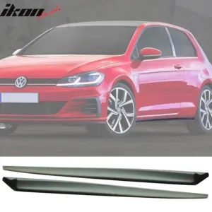 Fits 15-19 Volkswagen Golf MK7 GTI Style Side Skirts Extension - Image 4