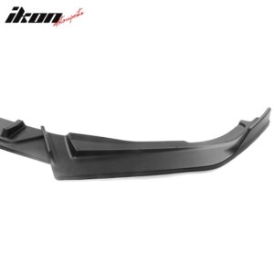 Fits 18-20 Honda Accord IKON V2 Style Matte Black Front Bumper Lip Spoiler 3PCS - Image 5